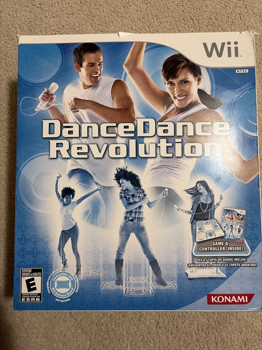 Wii Dance Dance Revolution Game + Controller
