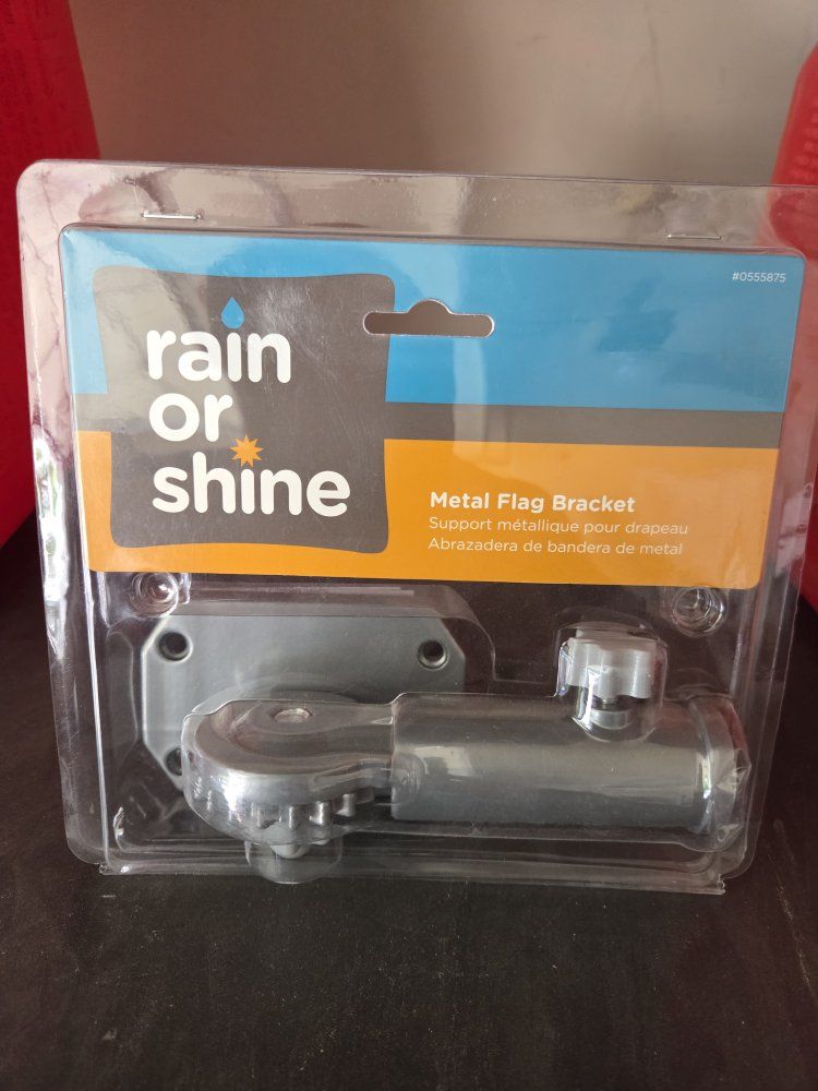Rain Or Shine Metal Flag Bracket - Durable, Weather-Resistant Flagpole Holder #0555875