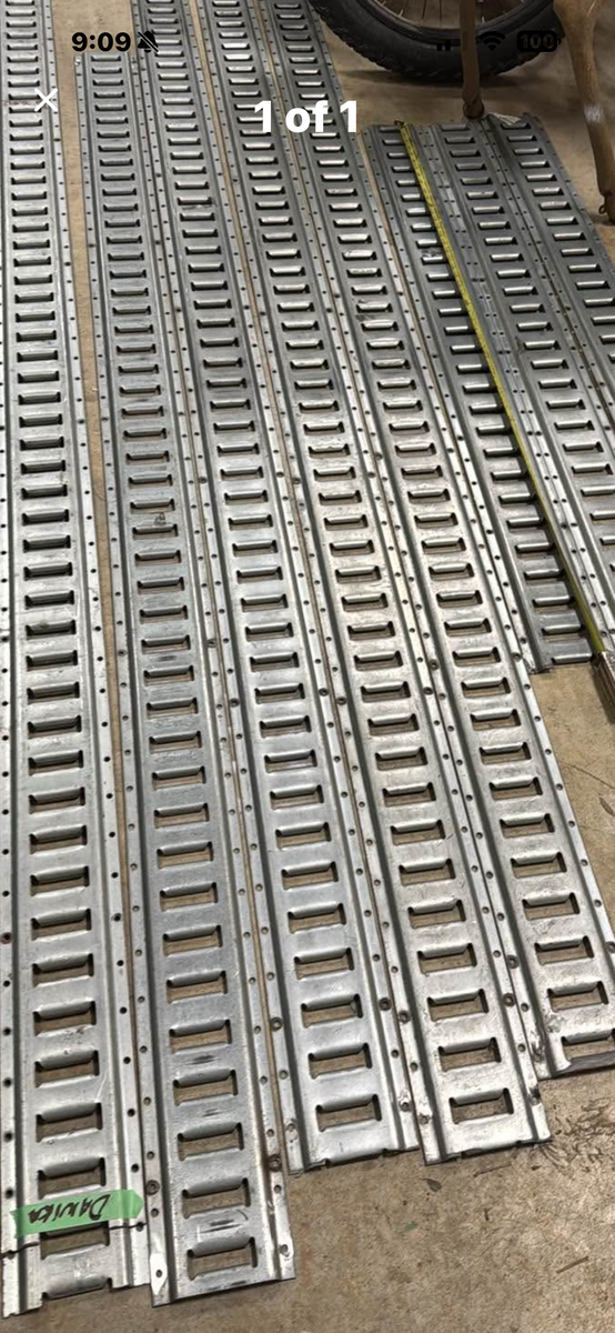 E-Track rails & wheel chocks for trailers & Side X Sides