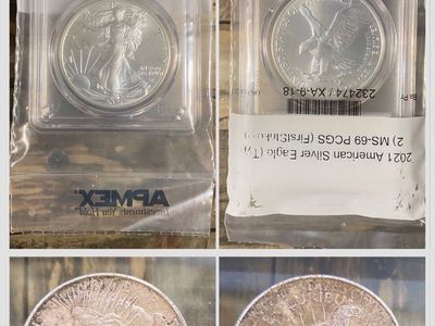 Pair Of Silver Dollars - 2021 MS69 & 1922