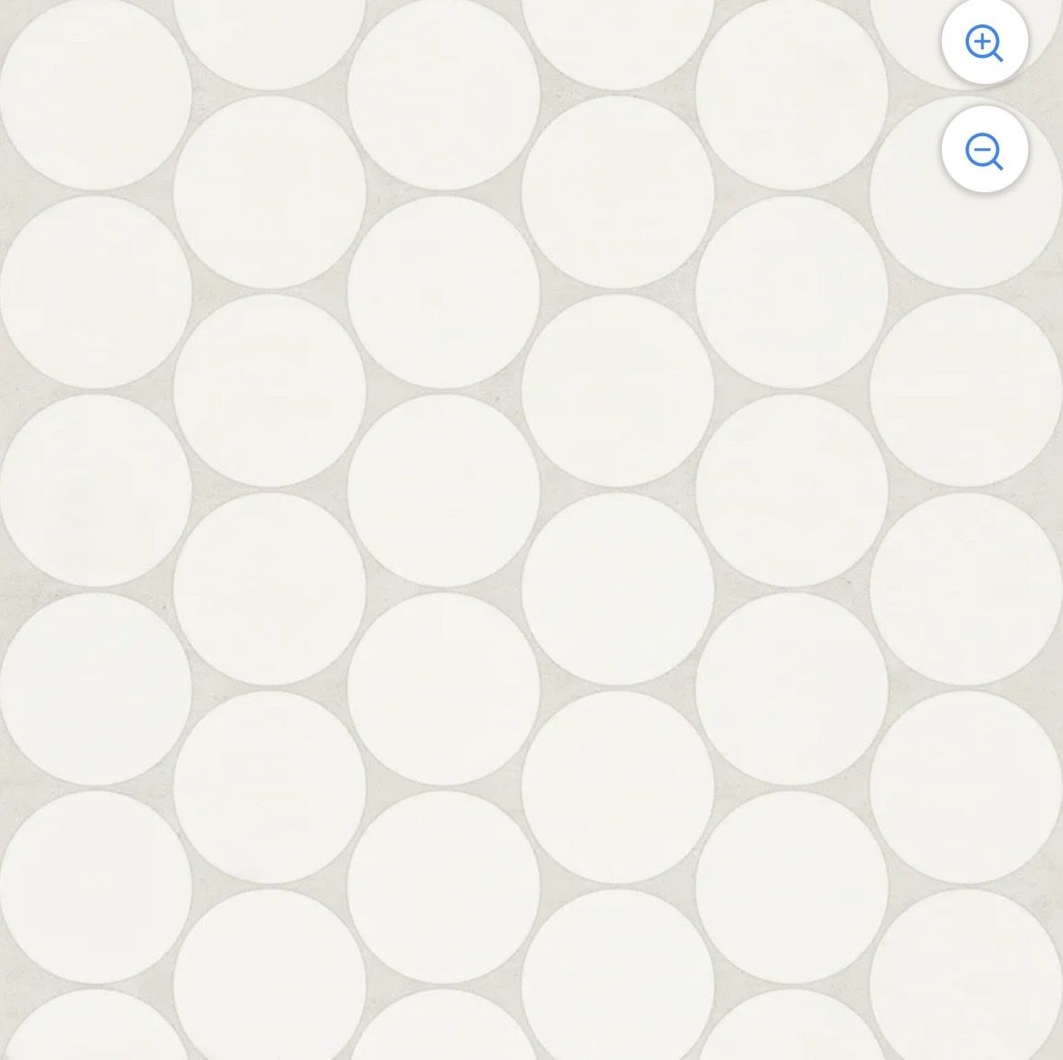Bedrosians Marin Circle Matte Porcelain Mosaic tile 11 × 12, Pearl case