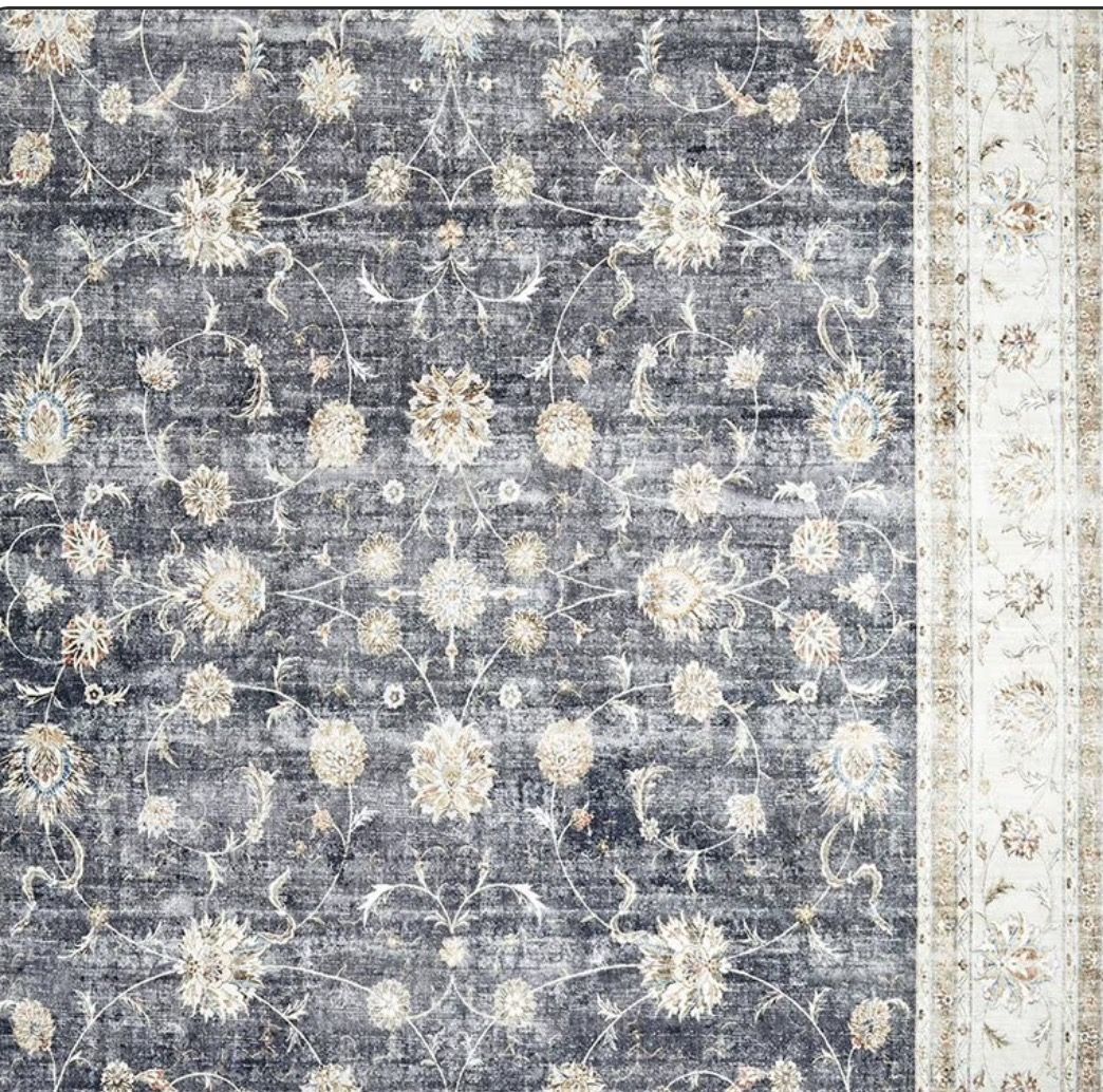 New. Beautiful Color Rich 9x12 Washable Area Rug