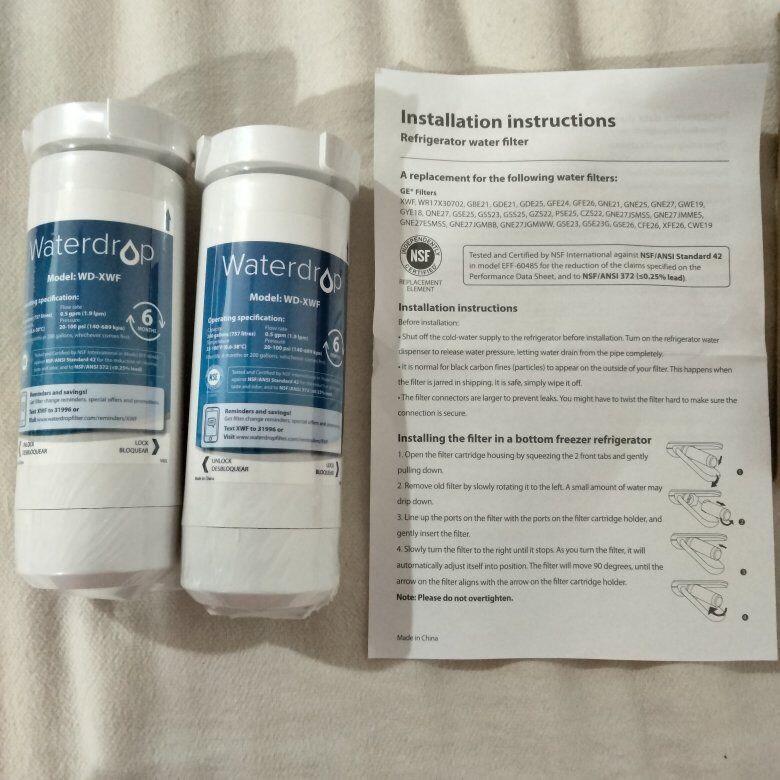 GE fridge water filter -two