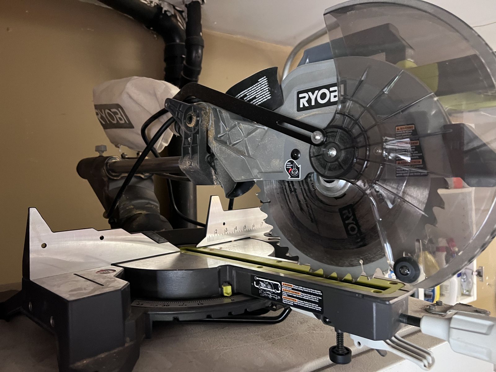 Ryobi 15 Amp 10 in. Corded Sliding Compound Miter Saw