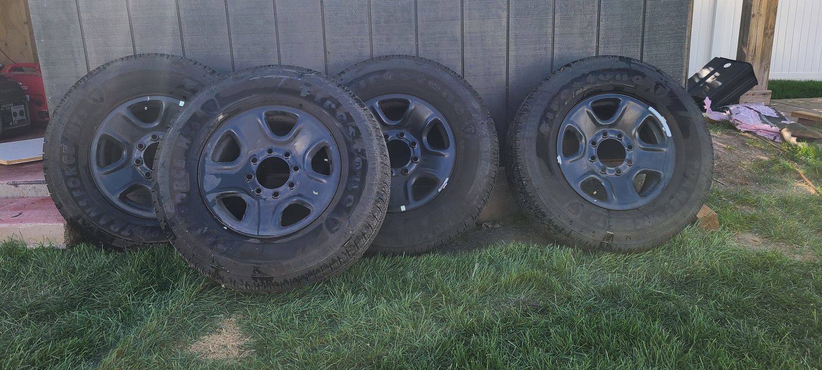 Tire and wheels