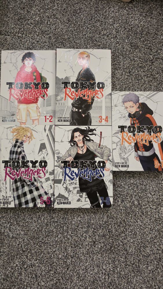 Tokyo Revengers Omnibus Manga Volumes 1-10 by Ken Wakui (Set of 5 Books)