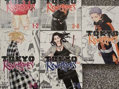 Tokyo Revengers Omnibus Manga Volumes 1-10 by Ken Wakui (Set of 5 Books)