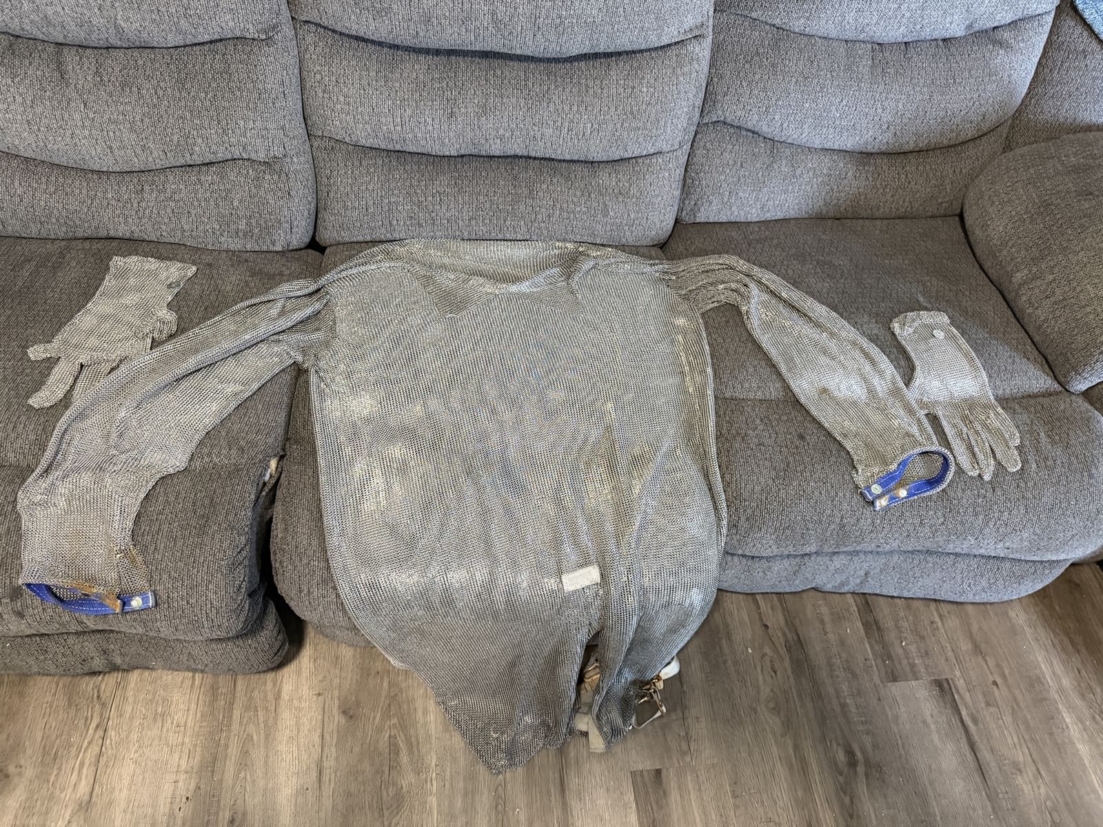 Stainless Steel Chainmail Shirt + Gauntlets