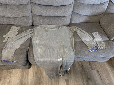 Stainless Steel Chainmail Shirt + Gauntlets