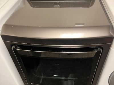 LG Black Stainless Electric Dryer WIth Steam Optio