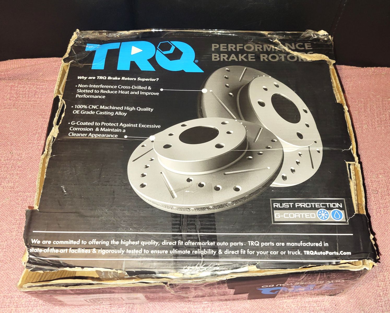 TRQ Performance rear brake rotor set (2 pieces)