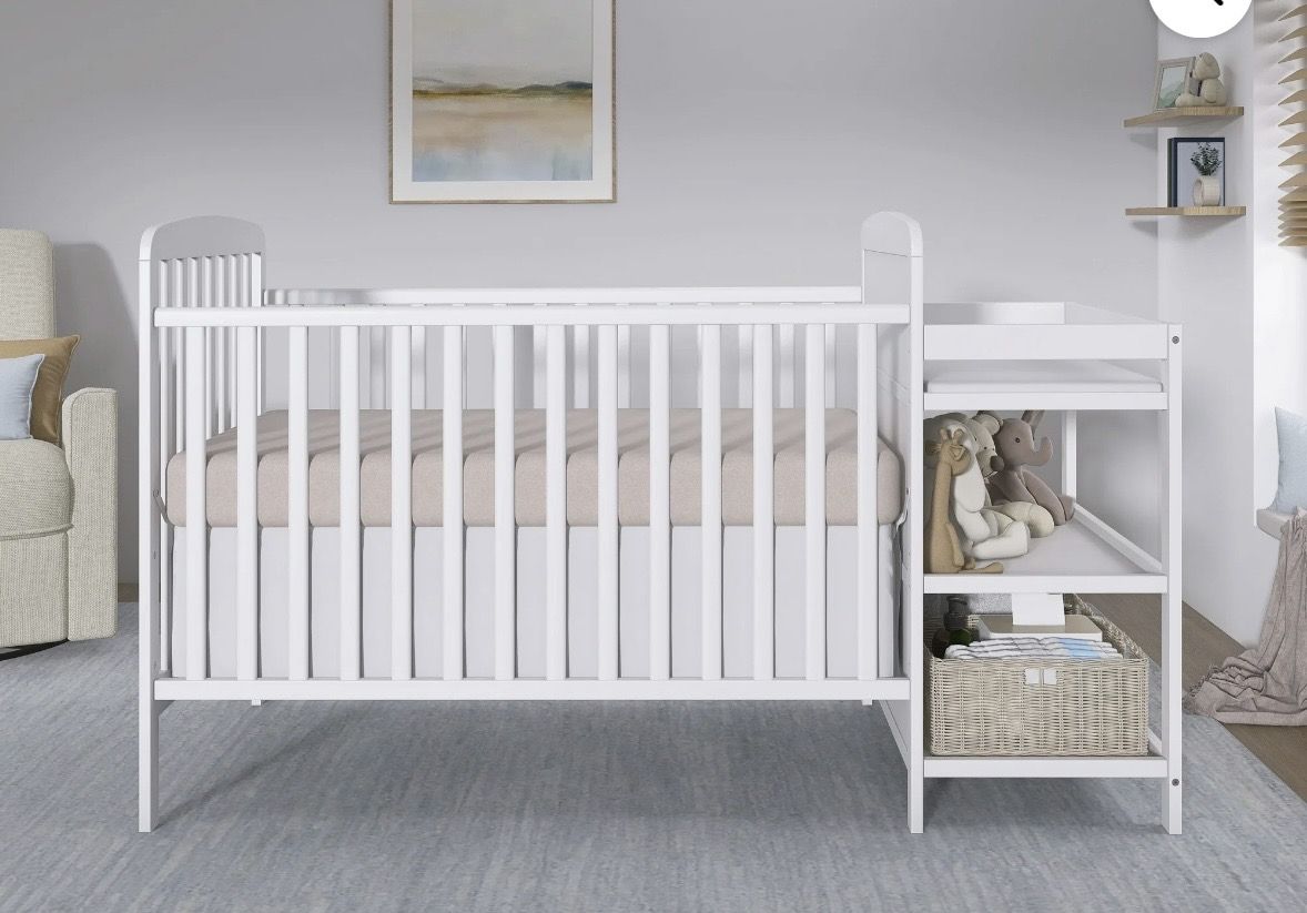 Crib and Baby Changing Table