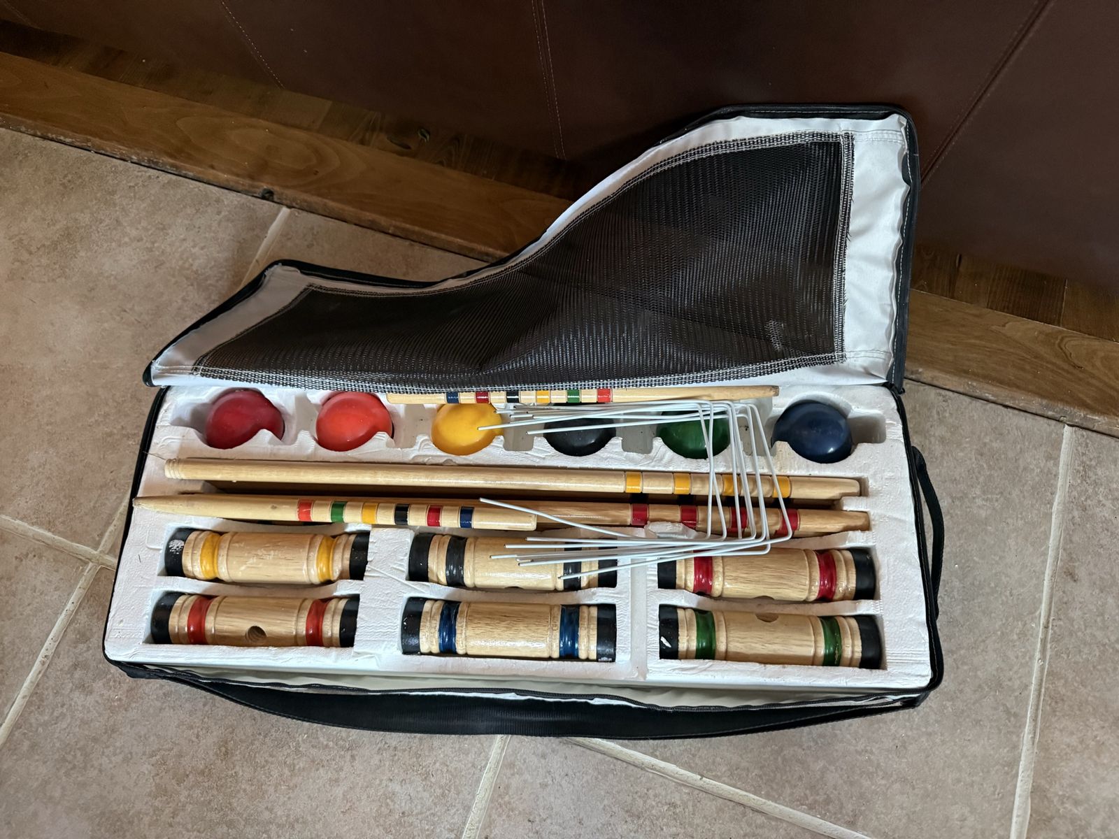 Sport craft complete wood croquet set