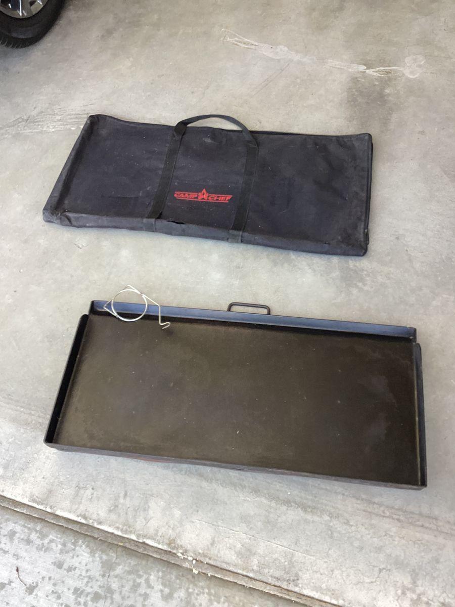 Cast Iron Griddle for 2 burner camp stove