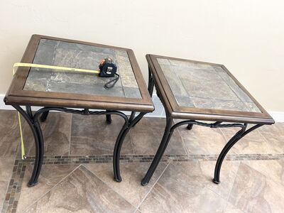 End tables 2 Matching Heavy Duty