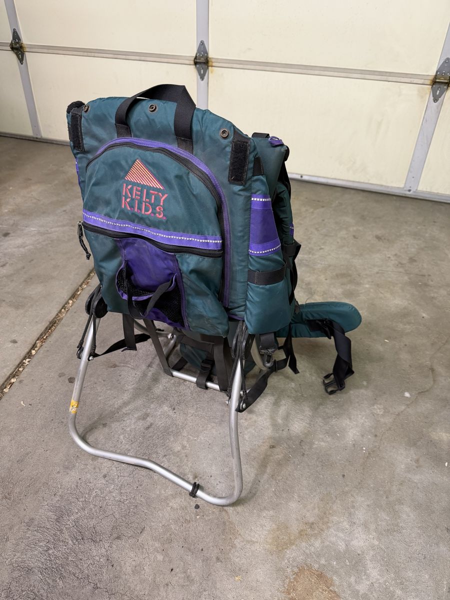 Kelty Kids Child Carrier Backpack Green/Purple Hiking Baby Toddler Travel