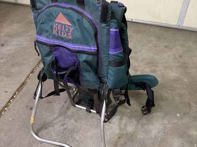 Kelty Kids Child Carrier Backpack Green/Purple Hiking Baby Toddler Travel