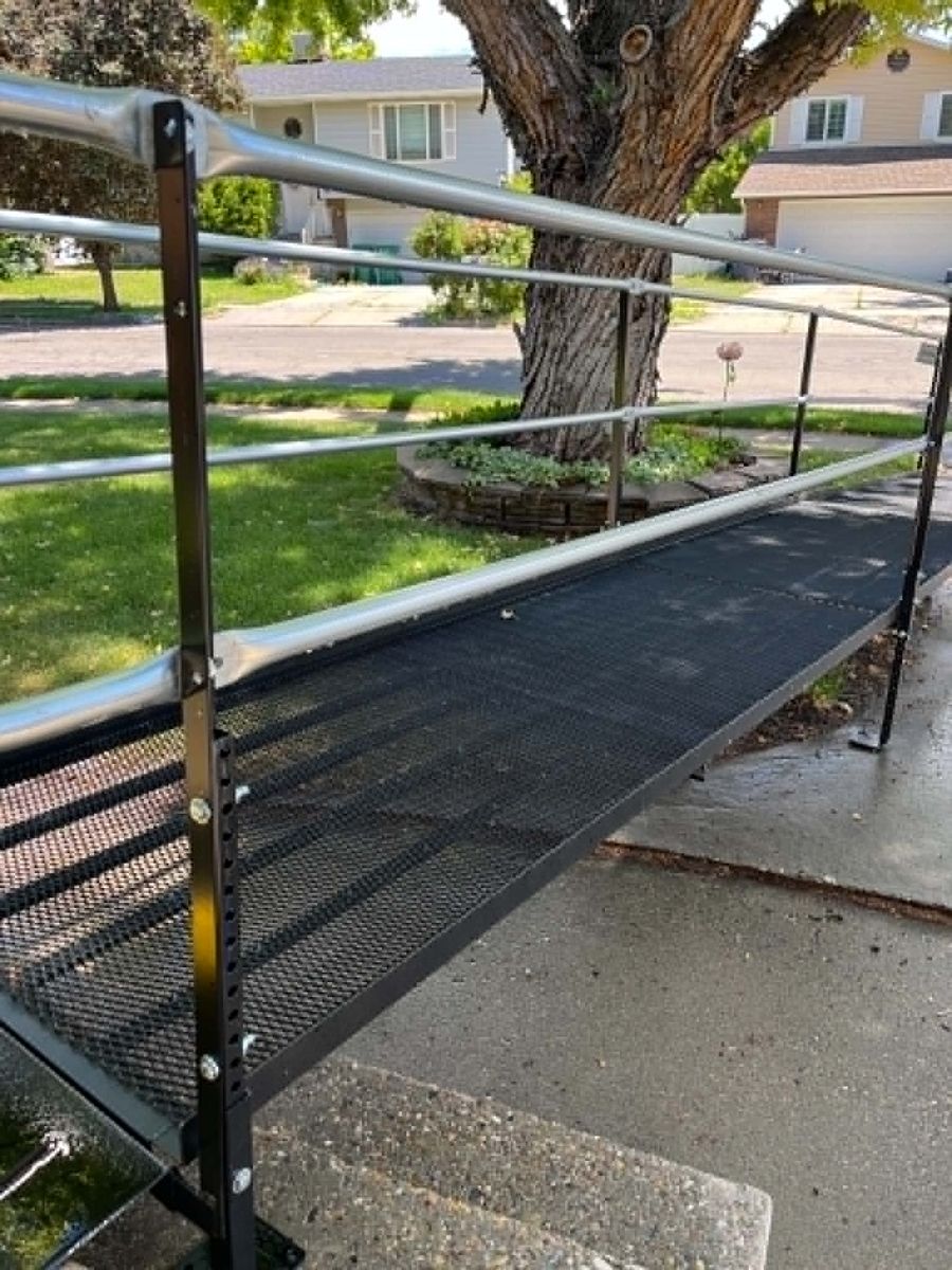 Amramp 24 ft Steel Wheelchair Ramp - Modular, Durable & All-Weather - Excellent Condition