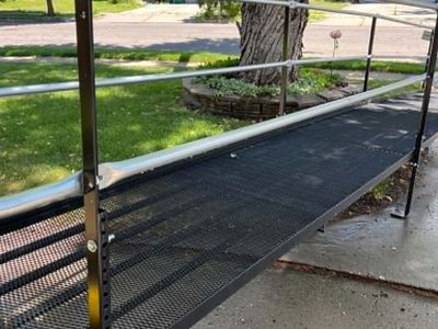 Amramp 24 ft Steel Wheelchair Ramp - Modular, Durable & All-Weather - Excellent Condition