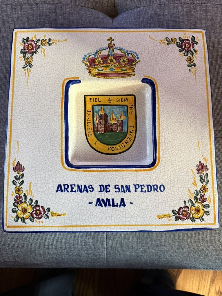 Rare Arenas De San Pedro CeramIc Plate