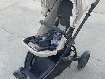Britax B-Ready Stroller - Multi-Terrain, Adjustable Handlebar, Black/Tan