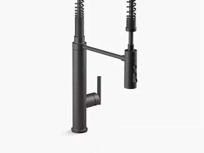 Kohler Purist Semi-Professional Kitchen Sink Faucet Matte Black (K-24982-BL)