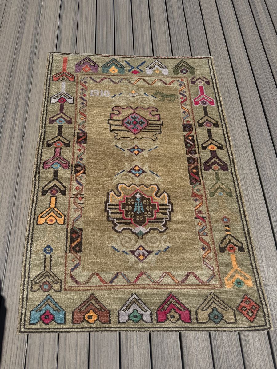 Sundance handwoven one of a kind rug from Nepal. New with tags.