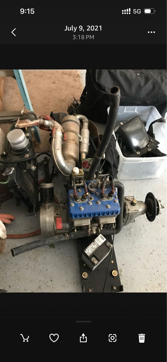 582 Rotax Aircraft Engine with Starter and Radiator