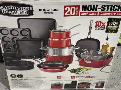 Granitestone diamond 20/ct cookware/ bakeware set