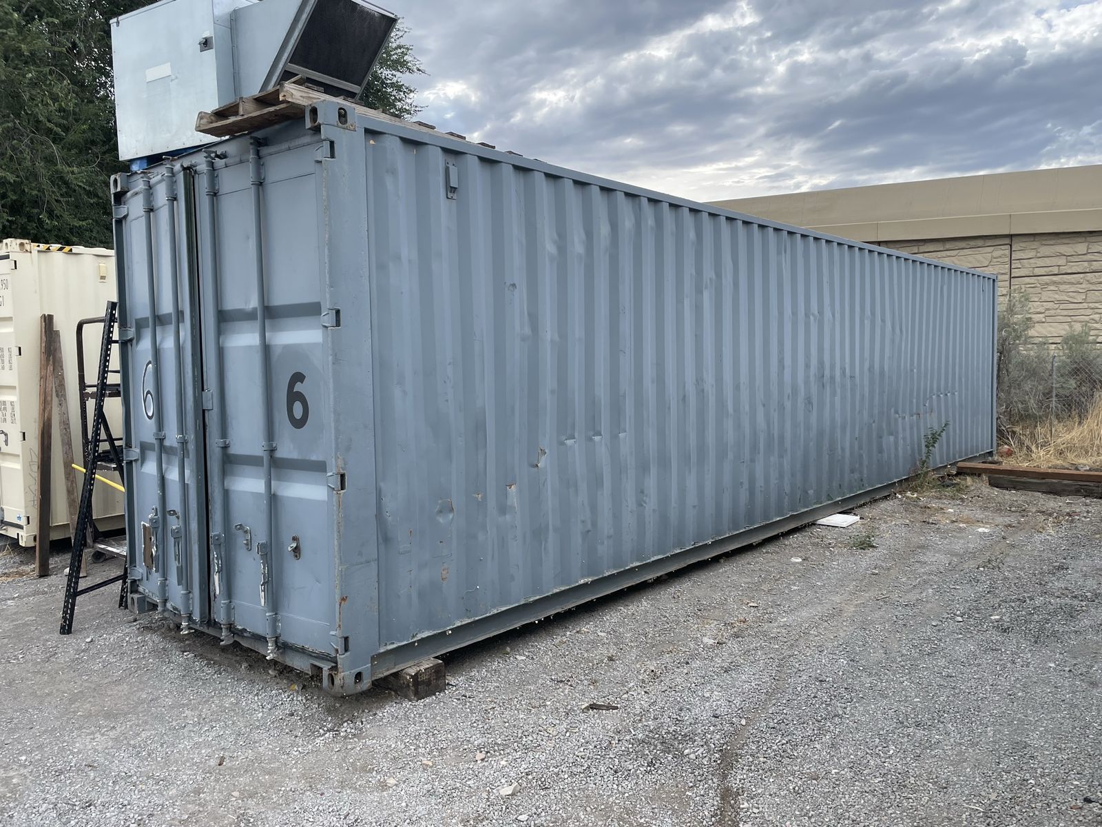 Grey Shipping Container / Storage Unit