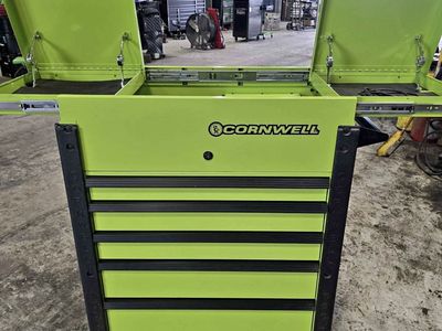 Cornwell Tools Green Rolling Tool Chest Cabinet with Drawers