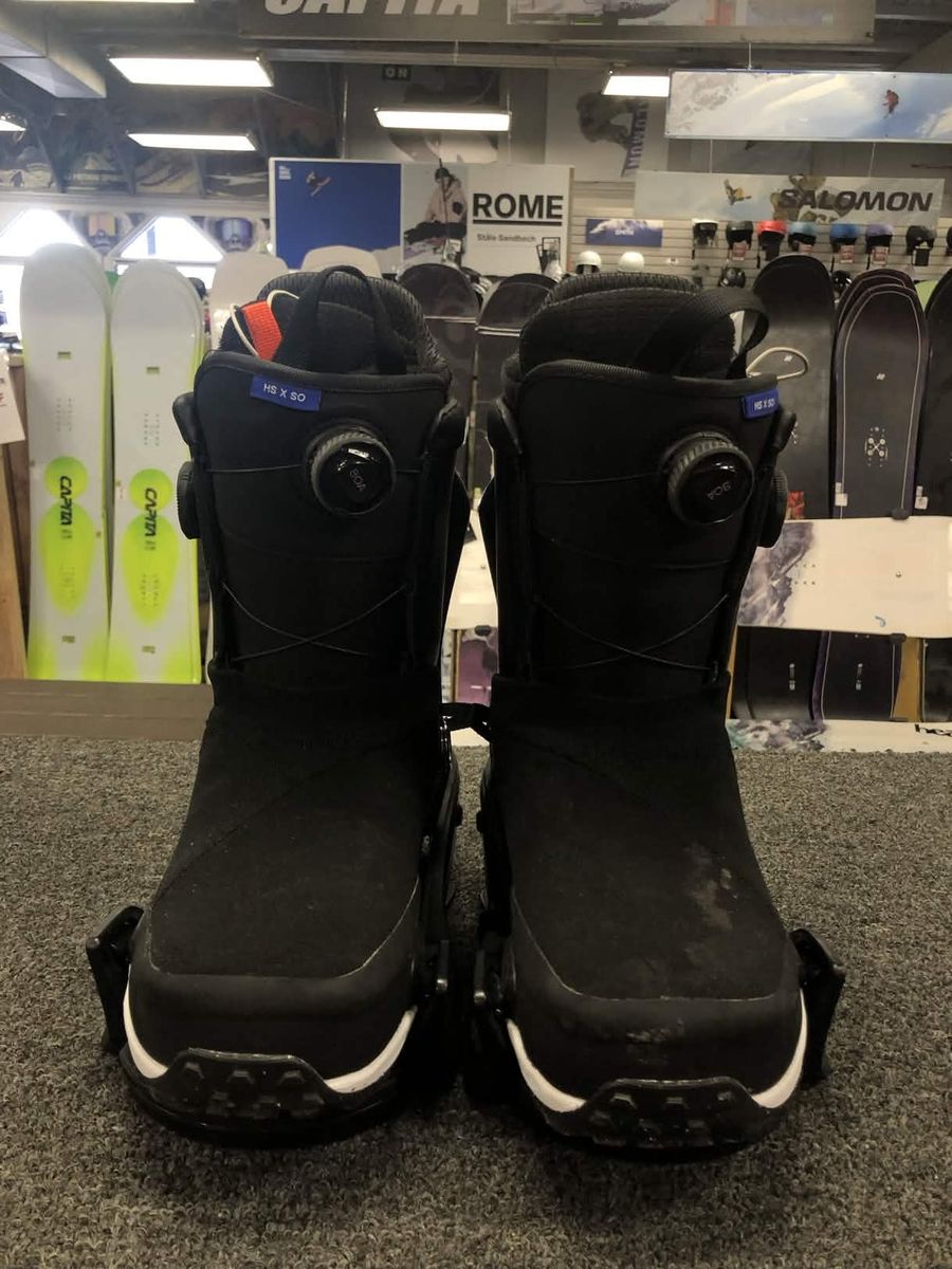 Used Burton Highshot X Step-on Snowboard Boot+Binding Mens 10