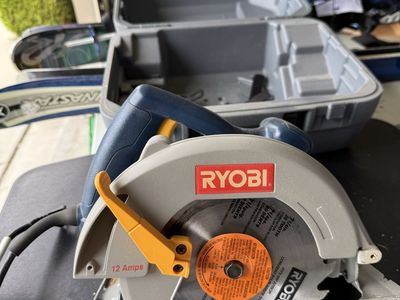 RYOBI CSB121 7-1/4 in. 12 Amp Corded Circular Saw with Case and Manual