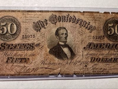 For Sale or Trade Civil War Era 1861 $50 Confederate States of America