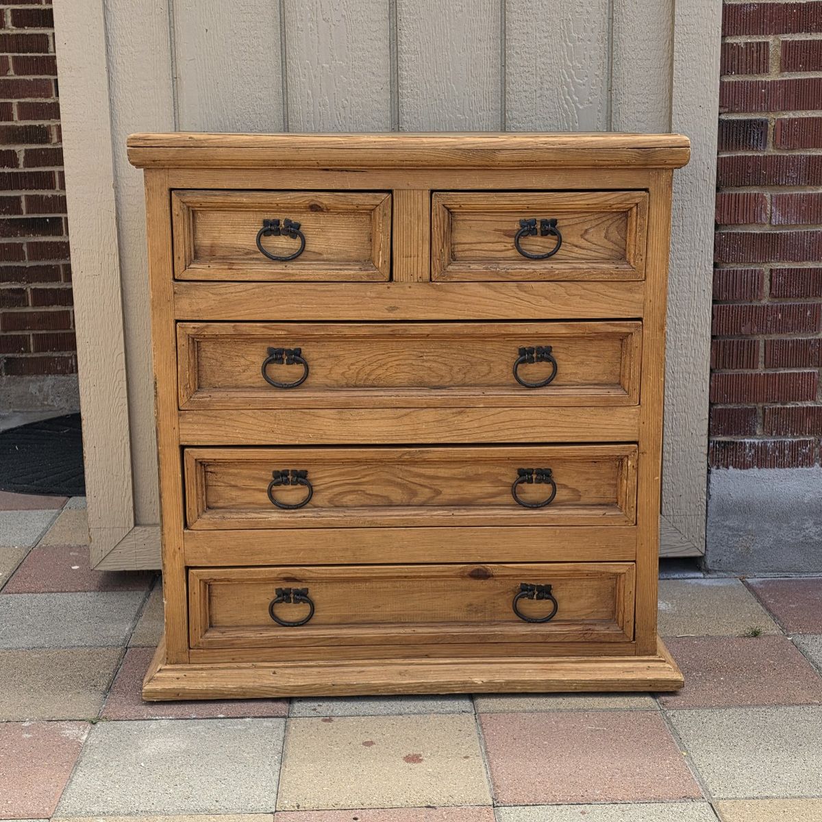 5 Drawer Solid Wood Dresser 