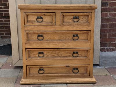 5 Drawer Solid Wood Dresser