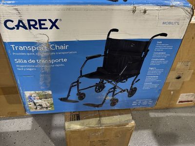 Carex Transport Chair - Safe, Comfortable, and Portable Mobility Solution - Up to 300 lbs