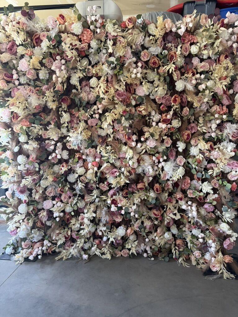 Valar Flower Wall Wedding Party Backdrop