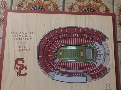 USC Trojans Los Angeles Memorial Coliseum 3D Stadium Wall Art Display