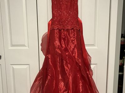 Gunne Sax Red Prom Dress Size 3