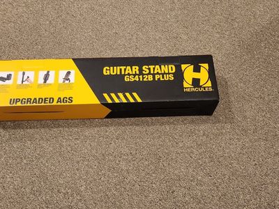 NEW Hercules GS412b Plus Autogrip Guitar Stand