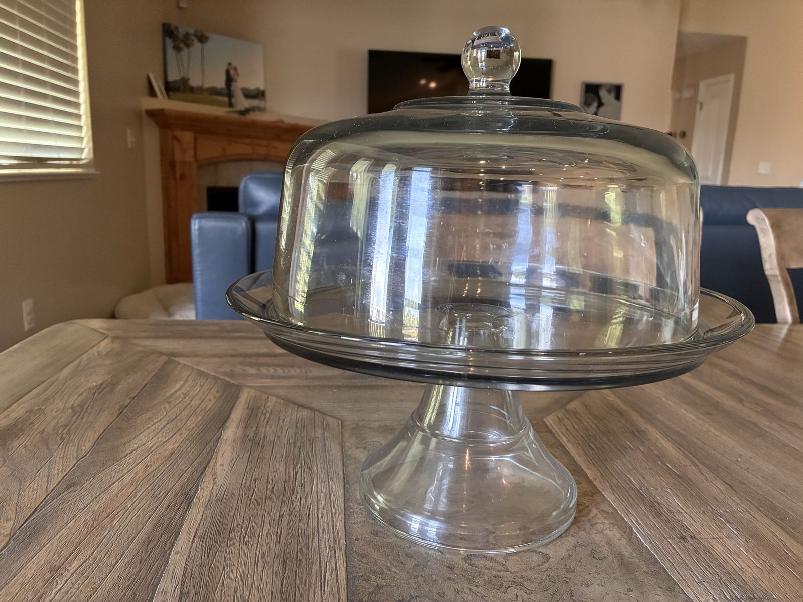 13.5” Glass Cake Stand