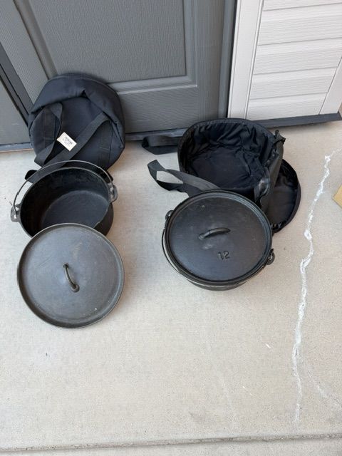 Cast Iron 12 inch Dutch Ovens