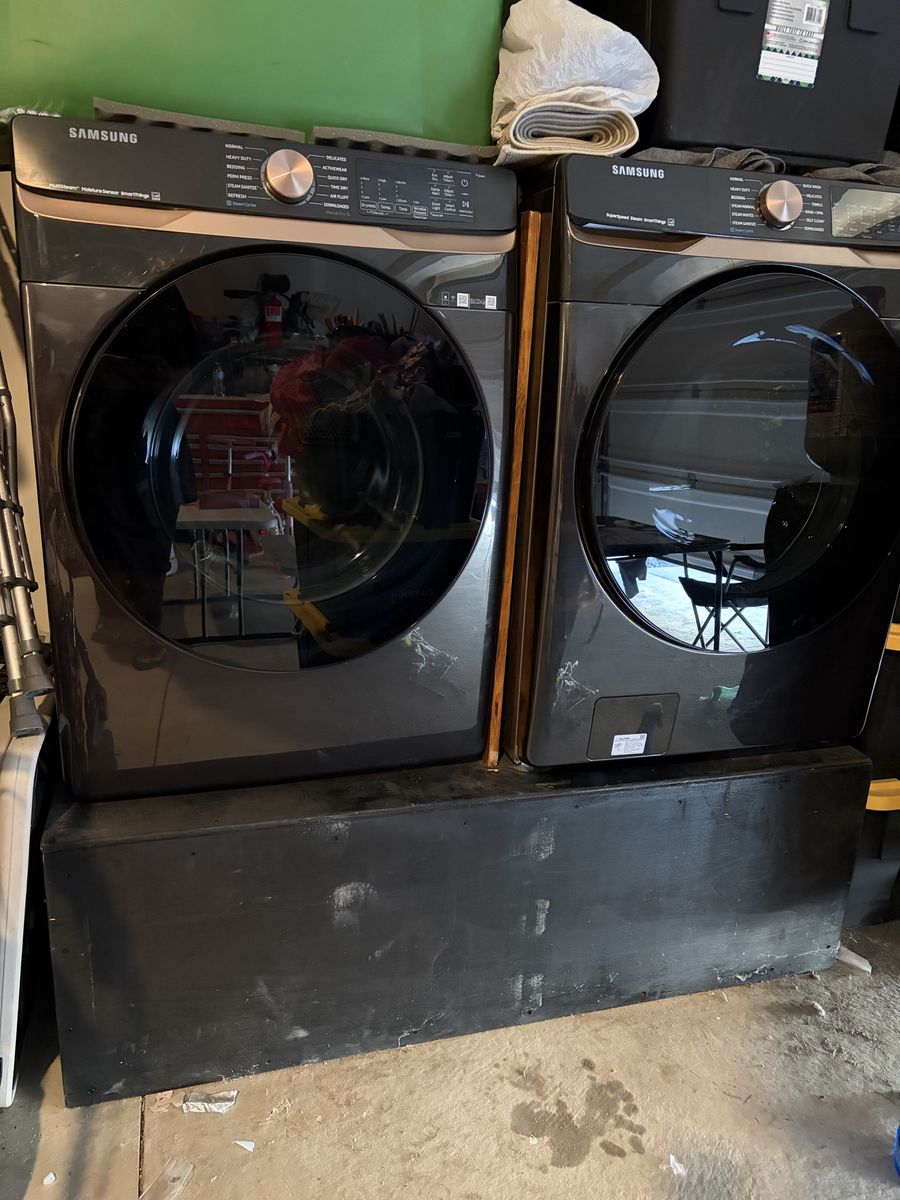 Samsung Front Load Smart Washer and Electric Dryer Set