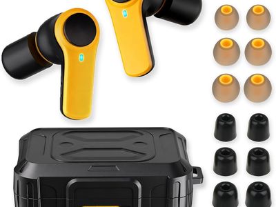 NEW Bluetooth 6.0 Jobsite Earbuds, 70H Playtime, IP56 Waterproof, 30dB SNR Noise Cancelling, ENC, Heavy Duty True Wireless