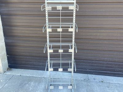 This metal floor display stand