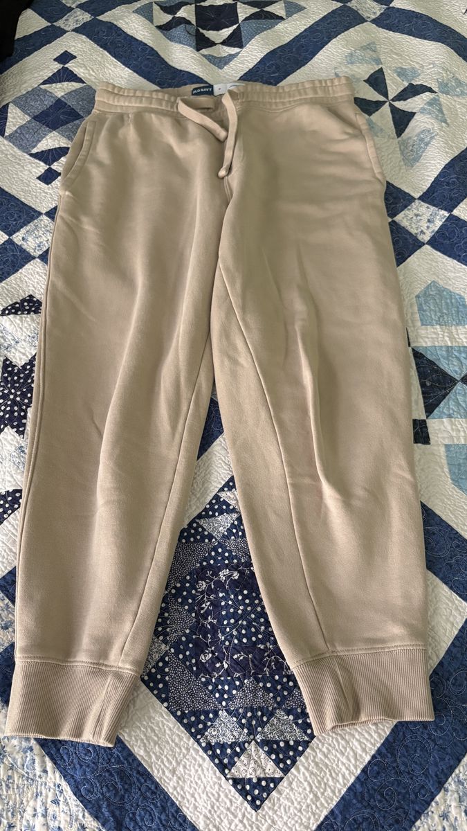 Tan fleece joggers