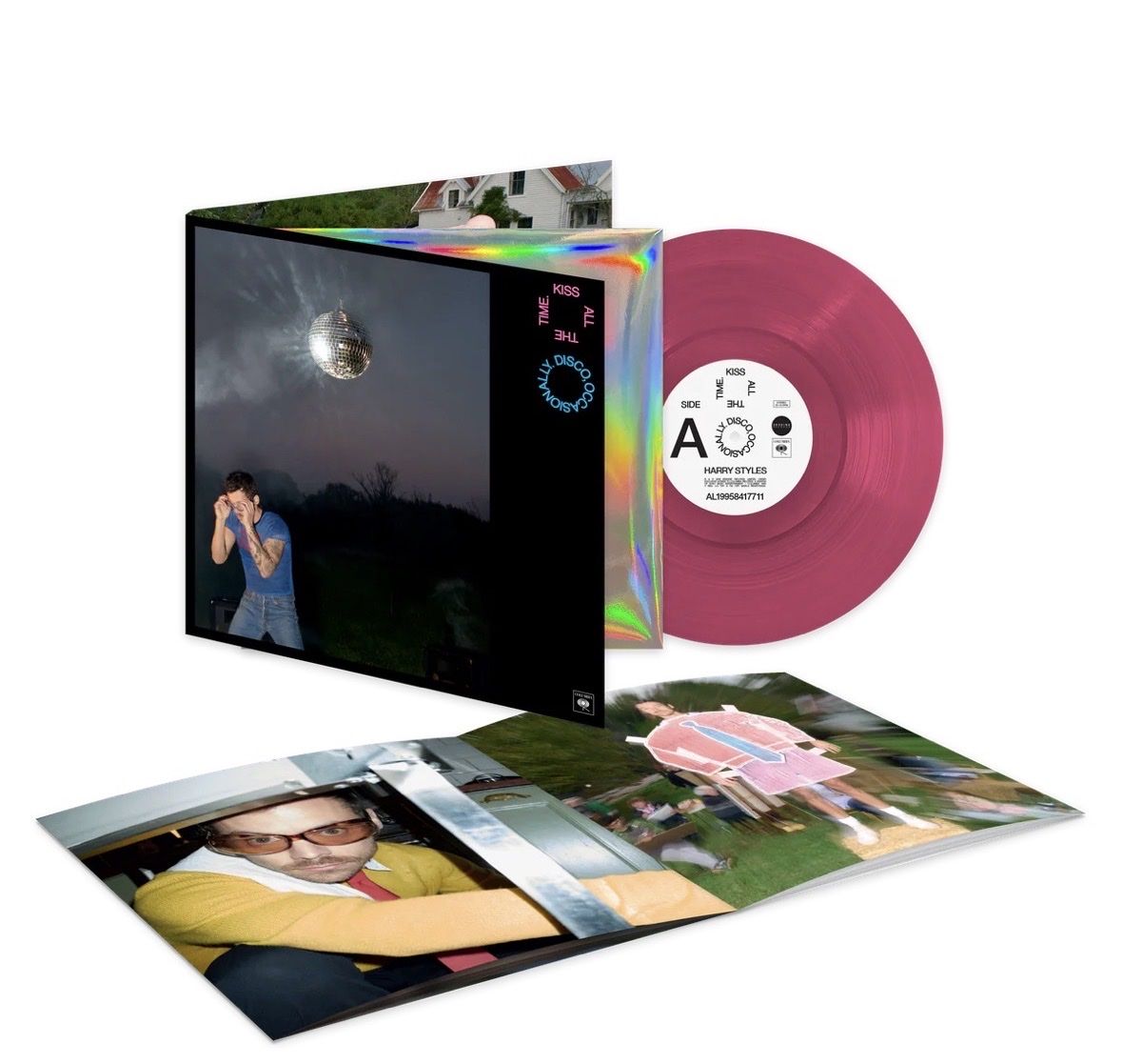 Harry Styles-KISS ALL THE TIME. DISCO, OCCASIONALLY. – LIMITED EDITION KISS VINYL-PINK LP-Sealed & Brand New-Record-New Album