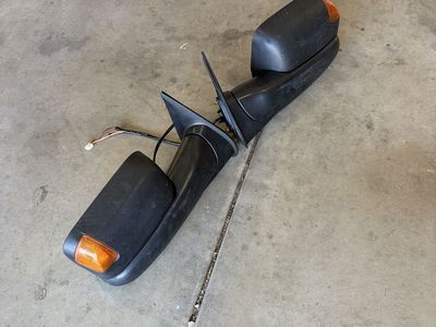 Toyota Tacoma Used Truck Mirrors with Amber Turn Signals, Black, Set of Two