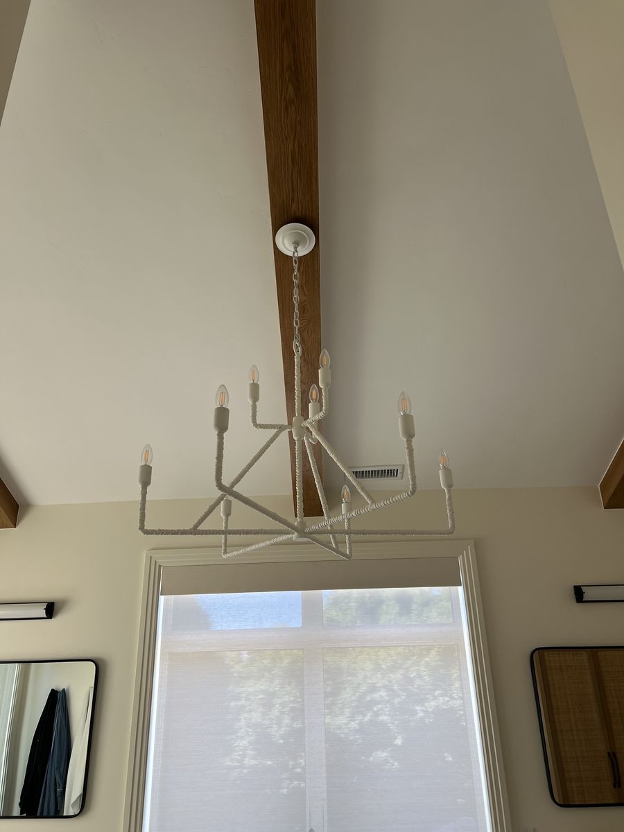 Currey & Company Trilling White 9-light Chandelier - $650 OBO